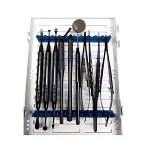 Ensemble d'instruments dentaires professionnels, kit composite de base, instruments chirurgicaux manuels, équipements dentaires - Product Image 1