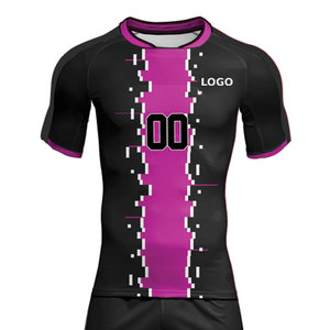 Ventes en gros de maillots de football en polyester 100% sublimés, ensembles personnalisés pour hommes, uniformes de football respirants avec logo pour hommes - Product Image 4