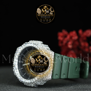 Reloj Hip Hop VVS Moissanite Iced Out con Diamantes, Movimiento Mecánico, Correa de Goma de Lujo, Alarma, Banda de 20mm, Venta al por Mayor, El Mejor - Product Image 2