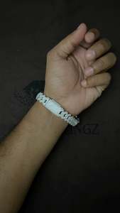 Custom 14mm Lab Grown Diamond Cuban Link <b>Bracelet</b> 10k 14k 18k VVS1 Prong <b>Set</b> Iced Men's Gift Rhodium Plated Wholesale B2B - Product Image 2