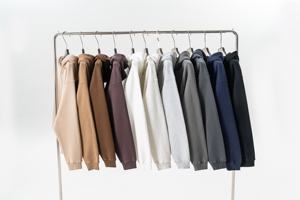 Sudadera con capucha y cremallera para hombre, oversize, de algodón tejido con forro polar, con logotipo personalizado, estampado por descarga con efecto lavado ácido, 450 g/m², estilo urbano casual - Product Image 2