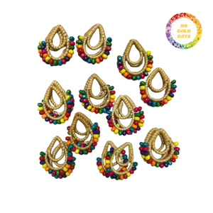 Stylish Handmade Rattan Earrings Coastal Fashion <b>Accessories</b> For Professional Resort Wear And <b>Beach</b> Party Decor - Product Image 6