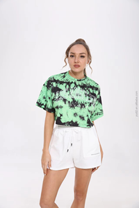 เสื้อกล้ามผู้หญิงสีขาวสไตล์เซ็กซี่ Y2K เป็นมิตรกับสิ่งแวดล้อม ทรงหลวม แขนสั้น ผ้าฝ้าย - Product Image 5