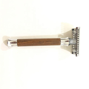 Safety <b>Razor</b> Straight Long Handed Metal Professional Stainless Steel butterfly Open Cut Throats <b>Razor</b> Double Edged Blade <b>Razor</b> - Product Image 5