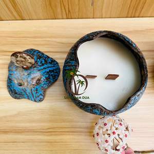 100% Natural Aromatherapy Coconut Shell <b>Candle</b> Handcrafted Eco-Pure Jasmine Scented Wax Eco-Friendly Coconut Bowl <b>Candle</b> - Product Image 2