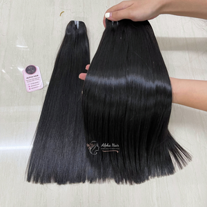 Cabello humano liso suave de 18 pulgadas, color natural, sin enredos, cutícula, extensiones de cabello alineadas, pelucas delanteras de encaje, los mejores productos para el cabello - Product Image 3