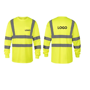 Camisetas de Trabajo Fluorescentes Amarillas de Alta Calidad NESTA SPORTS, Precio de Fábrica, Ropa Reflectante Transpirable de Manga Larga para Trabajadores - Product Image 4