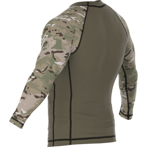 IBEX HILLS Vente en gros personnalisée de t-shirts de compression à manches longues pour hommes en spandex et polyester 220g, anti-rétrécissement, respirants, séchage rapide, vêtements de sport - Product Image 3