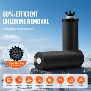 Sistema di filtraggio dell'acqua da banco in acciaio inossidabile 304 da 2,25G, a gravità manuale, per camper, riduce il piombo del 9% - Product Image 2