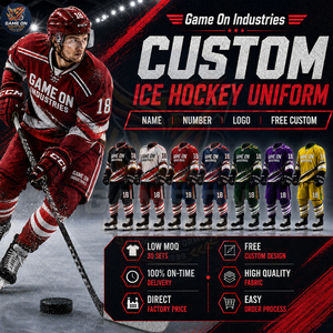 Made In Pakistan Full Sleeve New Trendy Custom Made Team Wear Premium Quality Sublimated Ice Hockey Jersey and Pants Sets - Product Image 6