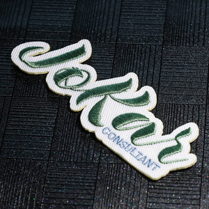 Parches de Fieltro Redondos Bordados a Mano de Alta Calidad, Etiquetas Personalizadas con Logotipo de Marca, Termoadhesivas - Product Image 5