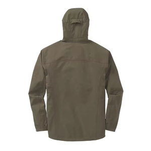 Nouvelle arrivée, veste softshell épaisse à capuche, design durable, coupe-vent, respirante, écologique, pour les sports de plein air en automne, pour hommes - Product Image 2