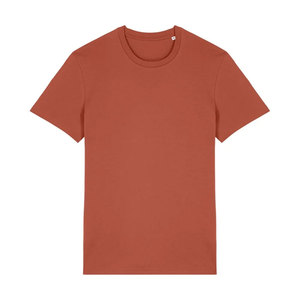 Camiseta de Manga Corta para Hombre, Cuello Redondo, Color Azul Sólido, Corte Regular, Informal, de Algodón Jersey, Tejido Liso - Product Image 3