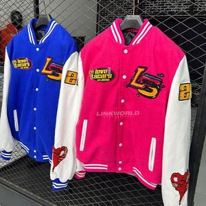 Veste en laine universitaire d'hiver pour hommes la plus vendue à col montant Logos personnalisés broderie fini chauffé coupe-vent - Product Image 1