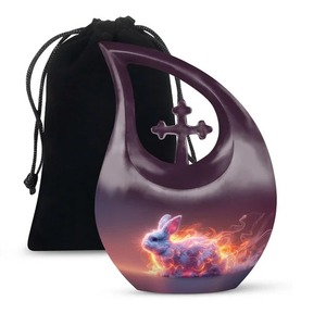 Vente chaude Top Meilleure Qualité Mammoth Legacy-Urne commémorative commémorative pour l'urne cruciforme en forme de larme chérie avec sac en velours gratuit - Product Image 4