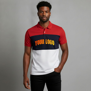 Polo personalizado para hombre, 100% algodón tejido, corte regular, manga corta, logotipo impreso por transferencia térmica, estilo hip hop. - Product Image 1