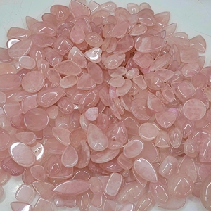 Lote de cabujones de cuarzo rosa natural al por mayor, lote de piedras preciosas de cuarzo para la fabricación de joyas - Product Image 1