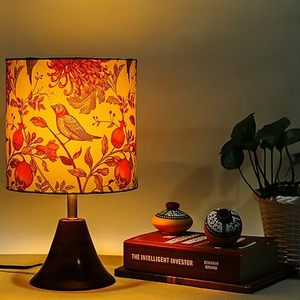 White <b>Table</b> <b>Lamp</b> Bedside Reading Light Fabric Shade Decorative Desk <b>Lamp</b> for Home Bedroom <b>Study</b> - Product Image 1