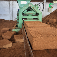 Cocopeat Biologique de Qualité Supérieure 5Kg Bloc Fibre de Coco Biodégradable Écologique Haute Rétention d'Eau Premium