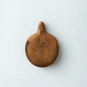 Tabla de cortar redonda de madera maciza |   Tabla de Cortar Resistente para el Hogar y Restaurantes - Product Image 3