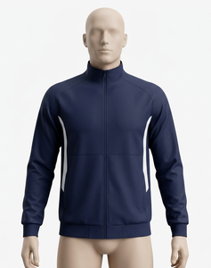 <b>Mens</b> Full Zip Fitness <b>Jacket</b> Soft Stretch Sportswear Running Training Top Lightweight Gym Outerwear For Active Daily Performance - Product Image 1