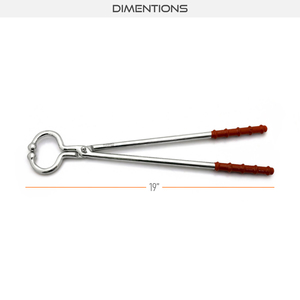 ที่จับวัว สแตนเลส ด้ามยาว พร้อมด้ามจับพีวีซี ใช้ซ้ำได้ ผิวซาติน ความยาวรวม 19 นิ้ว อุปกรณ์จัดการปศุสัตว์ - Product Image 4