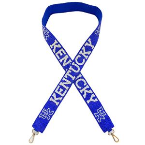 Sangle de sac ajustable en coton brodée main, motif croix perlée bleu marine et or, forme carrée, esprit d'équipe, Notre-Dame - Product Image 6