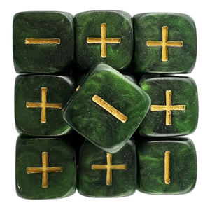 20pcs Love Theme Hand-painted Resin Carved <b>Dice</b> with <b>Bag</b> for Tabletop Games Christmas Engraving Eco-friendly - Product Image 5