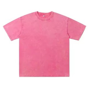 Conjunto de 2 Piezas de Camiseta Azul Lavada al Ácido, Estilo Casual para Hombre, Verano 2025, Transpirable, de Algodón, Manga Corta - Product Image 2