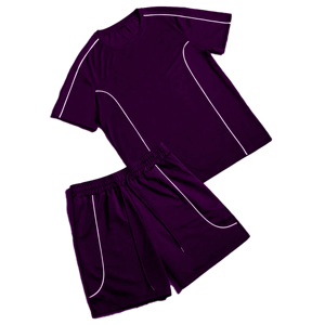 Ensemble de sport unisexe en polyester pour homme, t-shirt à manches courtes avec short à taille élastique, évacuation de l'humidité, toutes saisons, coupe classique - Product Image 5