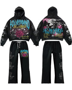 Survêtements pour hommes les plus demandés en gros, avec logos appliqués personnalisés et usés, en ensembles multicolores - Product Image 6