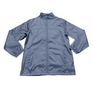 Veste décontractée coupe-vent pour homme, couleur unie, manches régulières, col montant, fermeture éclair, polyester, vêtement d'automne - Product Image 3