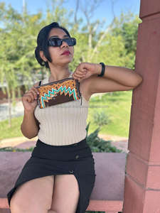 คลัทช์หนังขนเฟอร์เครื่องมือสีสำหรับผู้หญิงใหม่สไตล์ตะวันตกกระเป๋าเงินหนังเครื่องมือขายดีกระเป๋าสตางค์ที่ไม่ซ้ำใคร - Product Image 6