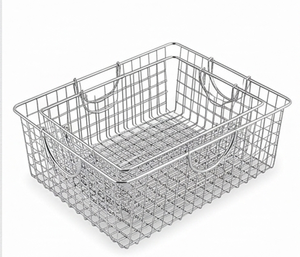Premium Rectangular <b>Metal</b> Wire Storage Basket With Handles For Multi-Purpose Neatening And Organizing Kitchen Essentials - Product Image 5