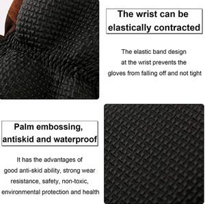 Gants de pêche coupe-vent camouflage en néoprène à doigts coupés, gants de chasse d'hiver antidérapants avec fermeture auto-agrippante pour hommes et femmes - Product Image 6