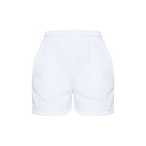 Shorts cargo en molleton doux 340g en coton écologique à taille haute pour femme avec logo personnalisé et poches – Idéal pour la détente - Product Image 1