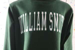 Sweat-shirt à col montant WILLIAM SMIT GREEN 100% BLANC avec broderie appliquée, col large, fils fins - Product Image 2