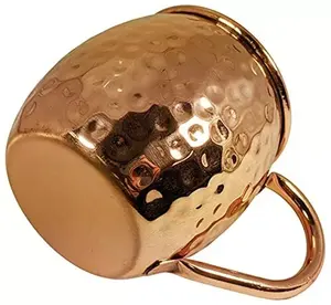 Taza de Cobre Martillado Rústico de Buena Calidad para Almacenar Agua Potable Durante la Noche o para Uso con Beneficios para la Salud, Disponible para la Venta - Product Image 6