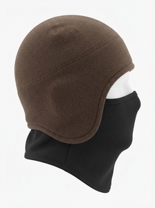 Chapeau d'hiver chaud en polaire avec cache-oreilles et protection faciale, doux et confortable, idéal pour les activités extérieures par temps froid - Product Image 6