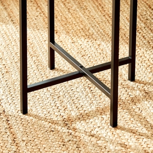 Tall <b>Honeycomb</b> Hammered Gold Metal Planter Pot with Black Iron Stand – Modern Brass Finish <b>Decorative</b> Indoor Plant Holder. - Product Image 5
