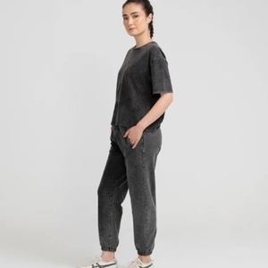 Denim short <b>pants</b> for girls and women's American Style Retro women's Washed Loose Casual Straight-fit <b>pants</b> for girls in 2026 - Product Image 2