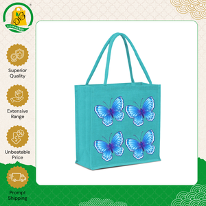 Fabricante Mayorista Vende Bolsas de Yute de Primera Calidad Hechas en India, Reutilizables, Impresas con Serigrafía para Uso Diario - Product Image 5