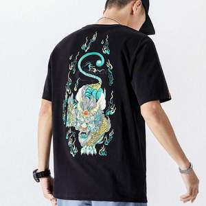 T-shirt brodé de haute qualité, nouveau style, best-seller, personnalisez votre propre t-shirt brodé, faible MOQ, vente chaude - Product Image 3