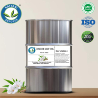Huile de fleur de gingembre Katyani Exports 2KG, Huile florale de Hedychium Coronarium, Huile de parfum longue durée, Fabricant en gros d'Inde
