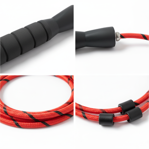 Cuerda de Saltar Ajustable de PVC de Alta Calidad Premium Personalizable con Agarres Ergonómicos de Espuma para Fitness Masculino - Product Image 4