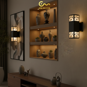 Steel/inox LED Black Modern/Japanese Viet Nam 3500K (Warm White) Wall Light for Living Room Bedroom Hallway <b>Touch</b> Control 25cm - Product Image 2