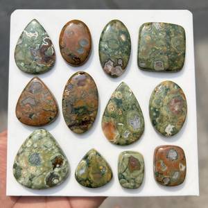 Natural Rhyolite Cabochon Wholesale Bulk Lot Loose Gemstone for Jewelry Making Pendant Ring Earrings DIY Crafts - Product Image 5