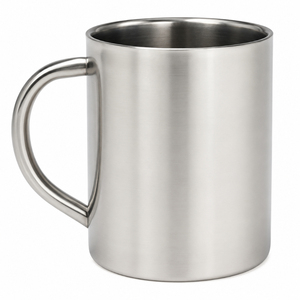 Chope à bière en acier inoxydable gravée avec bordure en laiton, style classique, verre à bière en métal avec poignée pour usage en restaurant - Product Image 6