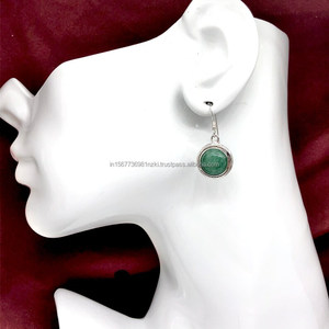 Boucles d'oreilles fines en argent sterling 925 massif bijoux en pierres précieuses cadeau pour l'accessoire élégant de sa femme - Product Image 2