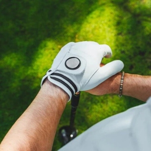 Nouveaux gants de golf avec emballage personnalisé, paume en cuir Cabretta, doux, pour hommes, blanc, couleur OEM, matériau de qualité. - Product Image 5
